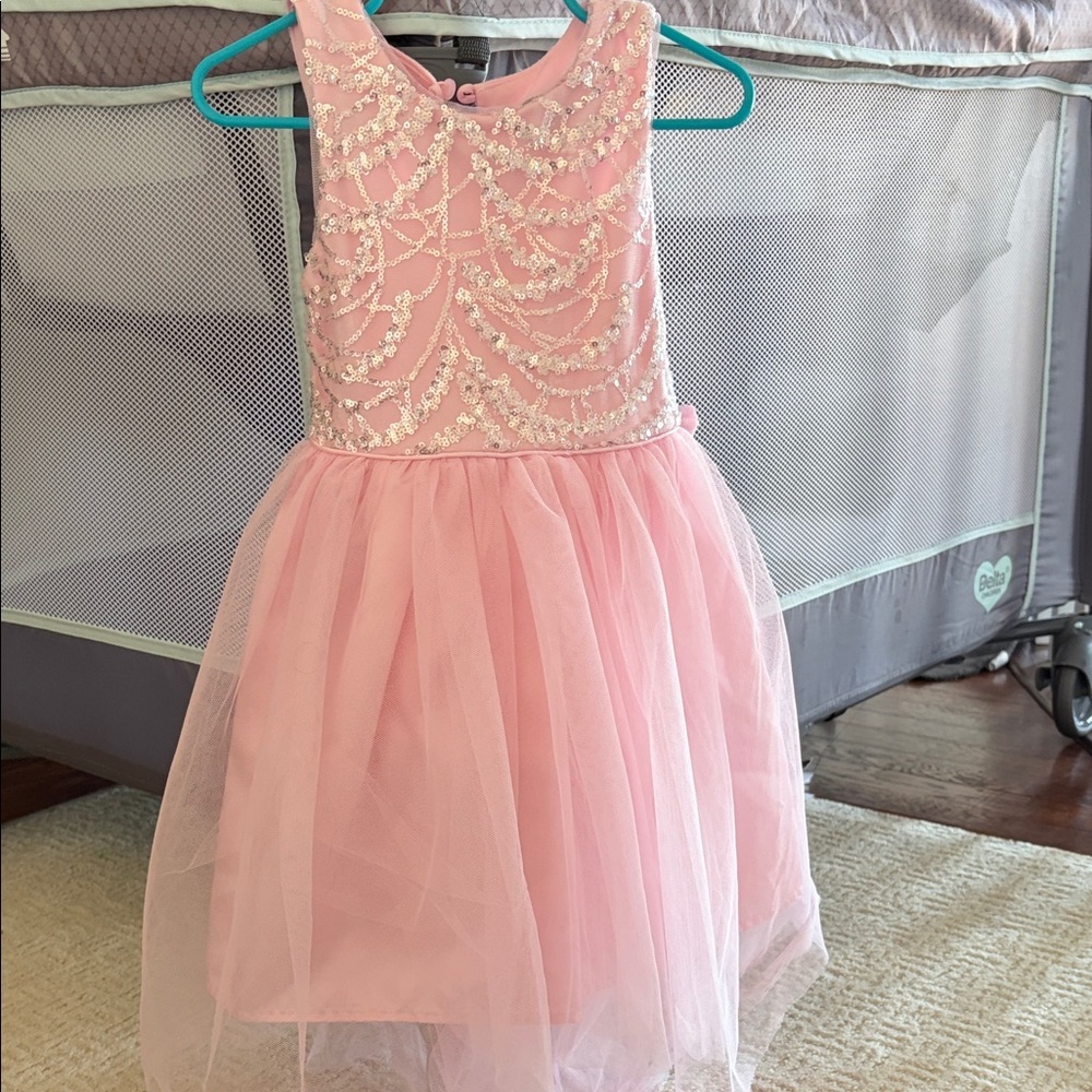 Charming Pink Lace Kids Dress